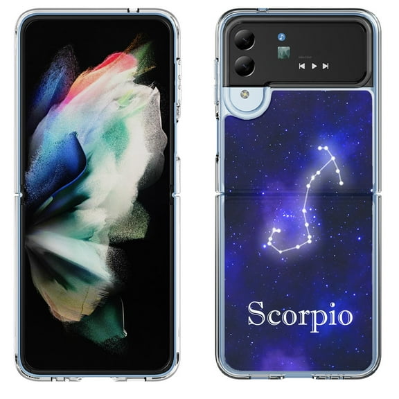 Shockproof Bumper Phone Case for Samsung Galaxy Z Flip 4 5G, by OneToughShield ® - Scorpio