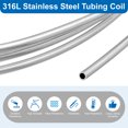 thumbnail image 4 of 1/64" Wall Thickness 1/8" OD x 16.4 ft 316L Stainless Steel Tube, Silver, 4 of 6