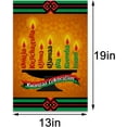 thumbnail image 5 of Linen Happy Kwanzaa Garden Flag Double Sided 12.5×18'''' African American Harvest Festival Decoration Outdoor Lawn Yard Decor, 5 of 5