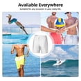 thumbnail image 6 of Goofa White Printed Men's Swim Trunks Board Shorts Quick Dry Mens Swimming Trunks with Compression Liner,Breathable Fit Hawaii Beach Shorts-3X-Large, 6 of 9