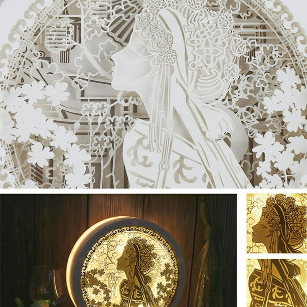 Papercut Light Boxes 3D Shadow Box Led Light Night lamp