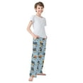 thumbnail image 4 of FORMRS Kids Pajama Pants with Pockets Size 13-14Y Boys Lounge Sleep Bottoms, Cartoon Hockey Pattern, 4 of 8