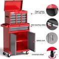 thumbnail image 6 of AIRAJ Tool Chest, Heavy-Duty 7-Drawer Rolling Tool Chest, Red Tool Cabinet on Wheels, 2 in 1 Tool Box for Workshop, Garage, 6 of 7