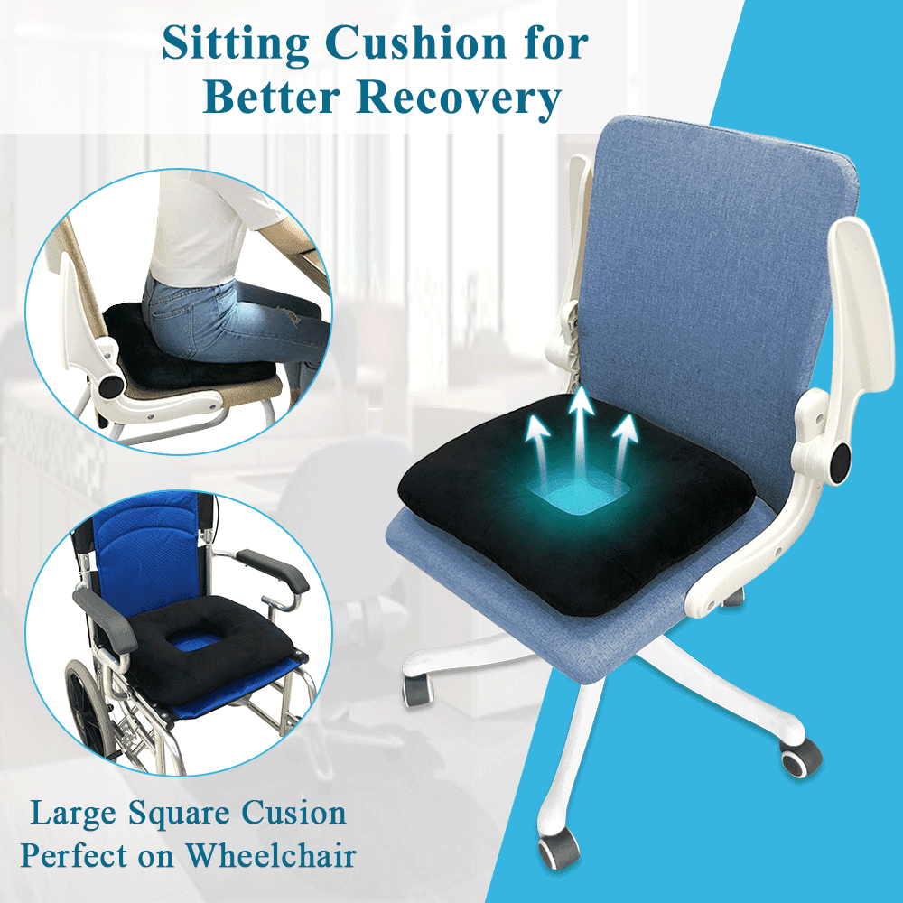 Bed Sore Cushion for Butt Positioning，Pressure Relief Pillow for Pressure Ulcers, Donut Wedge Cushion for Sleeping, Post-Surgery  Back Support, Medical Seat Cushion for Body & Leg Support（L）