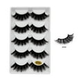 thumbnail image 1 of Fiudx Pestañas Postizas Naturales, Paquete de 5 Pares, Diseño Invisible con Nudo Cómodo, Estilo Acampanado Entrecruzado, Accesorio de Belleza Reutilizable, Look Glamuroso para El Día a Día, Guía de A, 1 of 4