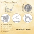 thumbnail image 5 of Beautlace Heart Necklace for Women,5A Cubic Zirconia Double Heart Pendant Necklace,18k White Gold Plated Love Valentine’s Day Anniversary Birthday Christmas Jewelry Gift for Mom Wife Girlfriend, 5 of 12