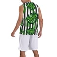 thumbnail image 2 of Naloa Palm Greenery Basketball Jersey Reversible Men's Mesh Athletic Sports Shirts Training Practice S-4XLLarge, 2 of 6