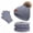 Gray - A, variant on Toddler Boys Girls Knitted Beanie with A Pompom Bobble Hat Kids Winter Warm Thick Ski Cap Scarf Gloves Set Pink - A