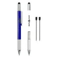 thumbnail image 1 of Unique Bargains 6 in 1 Metal Multitool Tech Tool Pen Gifts for Men with Ballpoint Pen, Ruler, Screwdriver, Stylus, Refills, Blue, 1 of 5