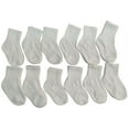 thumbnail image 3 of Yacht & Smith Value Pack Kids Cotton Black Ribbed Crew Socks, Boys & Girls, 3 of 4