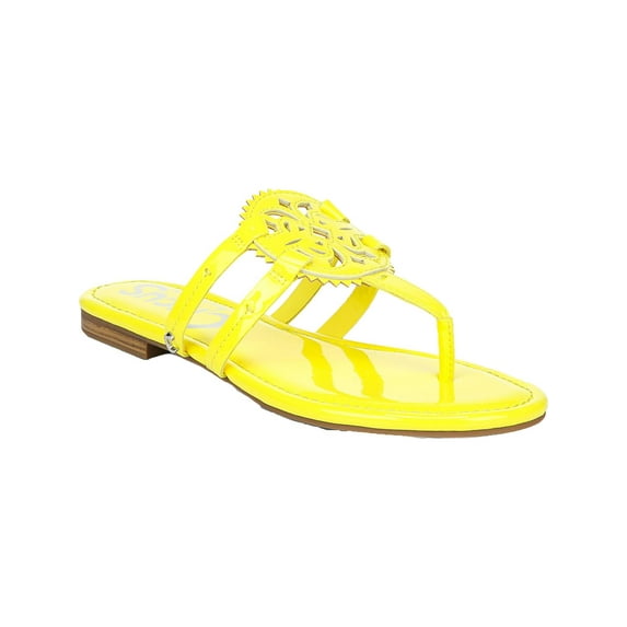 Circus by Sam Edelman Womens Canyon Faux Leather Thong Flat Sandals