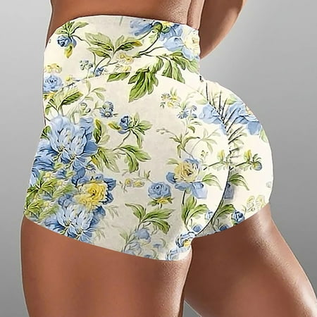 qILAKOG High Waist Yoga Shorts for Women s Tummy Control Fitness Athletic Workout Running Shorts For Women Athletic Shorts Shapewear For Women Sweatshorts  L&Beige