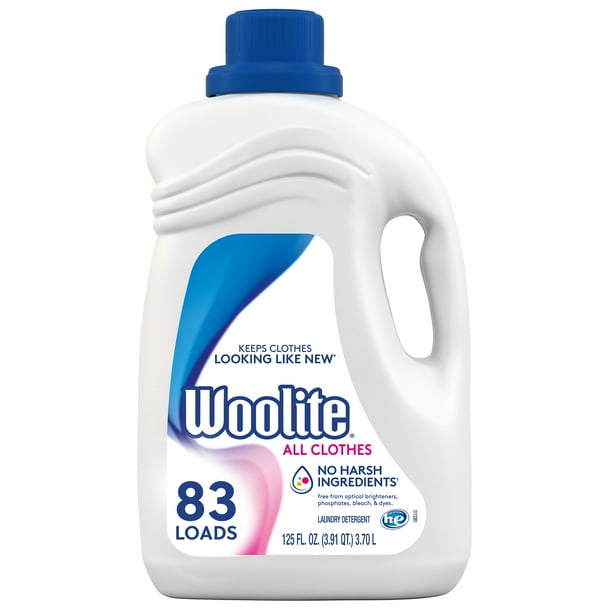 Woolite Clean & Care Liquid Laundry Detergent, 83 Loads, 125oz, for