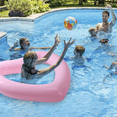 thumbnail image 5 of Inflatable Swim Rings, Heart Shaped Swimming Pool Float Loungers Tube, Water Fun Beach Party Toys for Kids, Adults, 5 of 5