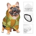 thumbnail image 3 of Fotbe Corn Sudadera con Estampado para Perros Pequeños – Suéter con Capucha para Mascotas, Tela Suave de Forro Polar con Bolsillo-X-Large, 3 of 7