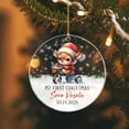 thumbnail image 4 of Personalized Birthday & Name Baby's First Christmas Ornaments, Baby Deer 1st Christmas Ornament 2025, Customized Baby First Xmas Ornament Gifts for Full Month Newborn, Baby Deer 1st Xmas Ornaments, 4 of 5
