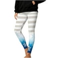 thumbnail image 2 of Gamivast Holiday Christmas Leggings for Women Stretchy Ankle Length Pull on Snowflake Leggings Workout High Waited Running Yoga Pants Funny Christmas Clothing, 2 of 6