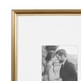 thumbnail image 4 of Kate and Laurel Adlynn Rectangle Picture Frame Set of 3, 11 x 14 matted to 5 x 7, Gold, Modern Glam Three-Piece Frame Set for Gallery Wall Frame Set in Living Room Wall Decor, 4 of 9