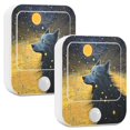 thumbnail image 2 of Wolf and Moon Night Lights Plug into Wall LED with Auto Light Sensor Warm Light for Kids Hallway Bedroom Living Room Kitchen Bathroom Set of 2, 2 of 7
