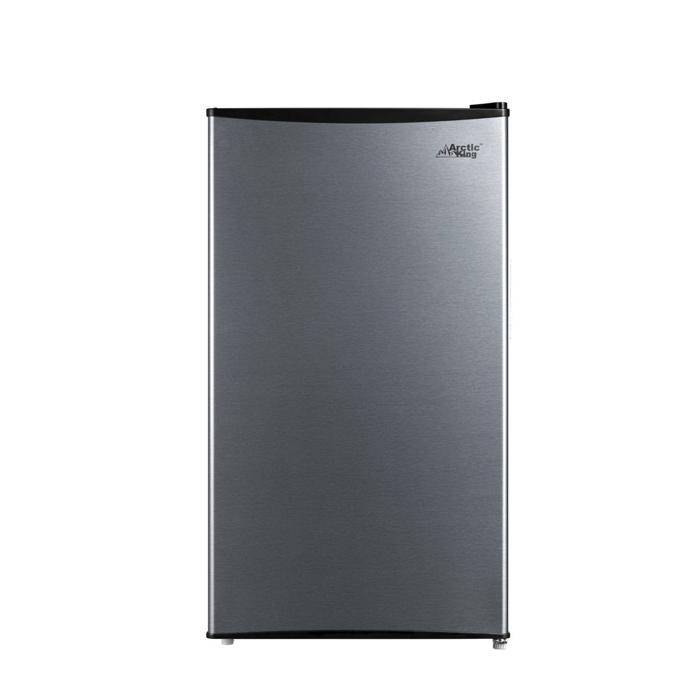 Arctic king 3.3 Cu ft Single Door Mini Fridge, Stainless Steel