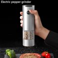 thumbnail image 4 of Pequeño Molinillo Portátil One Touch Coffee Grinder Sal Y Pimienta 1/2 PCS Operada Transparente Ajustable para Acampar BBQ, 4 of 9
