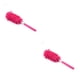 thumbnail image 2 of Inteprter Reemplazo de plumero de acero inoxidable lavable reutilizable de mano antioxidante a prueba de humedad hogar Oficina polvo removedor Rosa roja 2Conjunto, 2 of 6