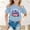 shirts for girls clearance-Light Blue, variant on Unisex Kids Hippo Cartoon Graphic T-Shirt Boys Girls Round Neck Short Sleeve Loose Fit Tee Top Summer Fashion Casual Cotton Shirt Trendy Children's Daily Playwear Soft Top