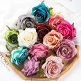 thumbnail image 2 of Flores artificiales de 100 piezas, rosas grandes para fiesta de boda, álbum de recortes, jardín, decoración del hogar, accesorios nupciales, Corona de Navidad, 2 of 4