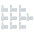 thumbnail image 2 of 10PCS Plastic Hose Joints Barb Reducer Fittings L Type 90 Degree Elbow Pipe Connectors 12x6MM, 2 of 14