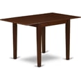 thumbnail image 3 of 5-Piece Mid  Modern Dining Set with Drop Leaf Table and Linen Chairs, 3 of 15