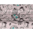 thumbnail image 5 of oneOone Velvet Light Peach Fabric English Breakfast Craft Projects Decor Fabric Printed By The Yard 58 Inch Wide, 5 of 5