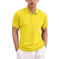 thumbnail image 2 of rd Yellow Children Boy Girl Loose Fit Tops Collared Henley High Neck Blouses for Child Short Sleeve Workout Gym Running Quick Dry Plain Summer Fall Shirts 2026 3 Years, 2 of 5