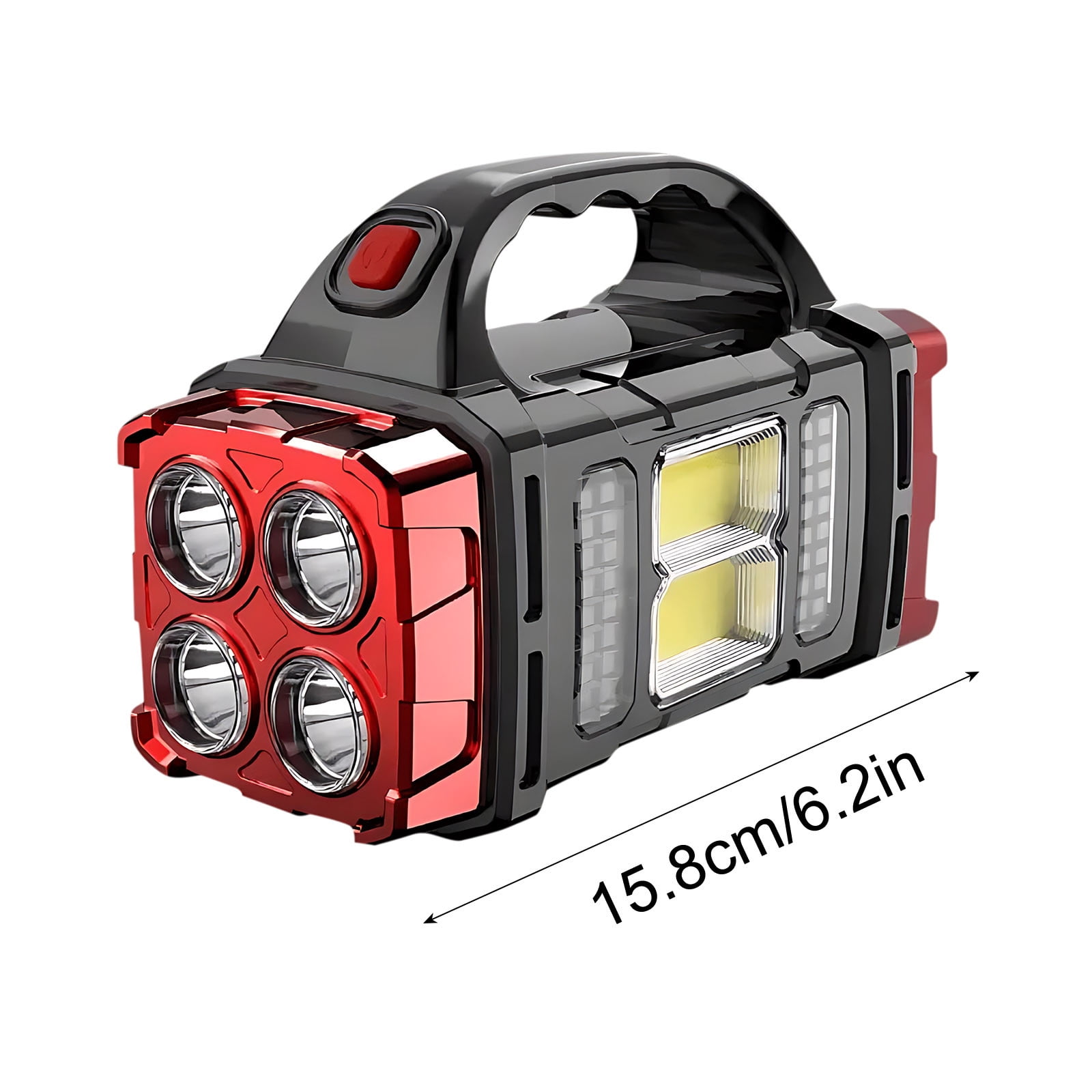 Konghyp Camping Light – Multifunctional LED Solar Searchlight, COB Outdoor Emergency Light with Solar and USB Charging, Ideal for Camping, Hiking, and Outdoor Adventures.