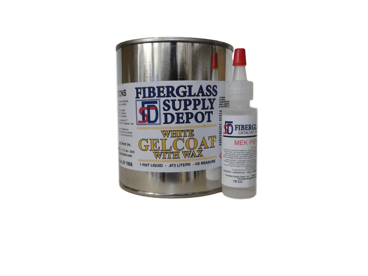 White Gelcoat with Wax Pint