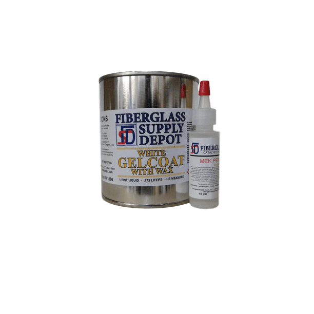 White Gelcoat with Wax Pint