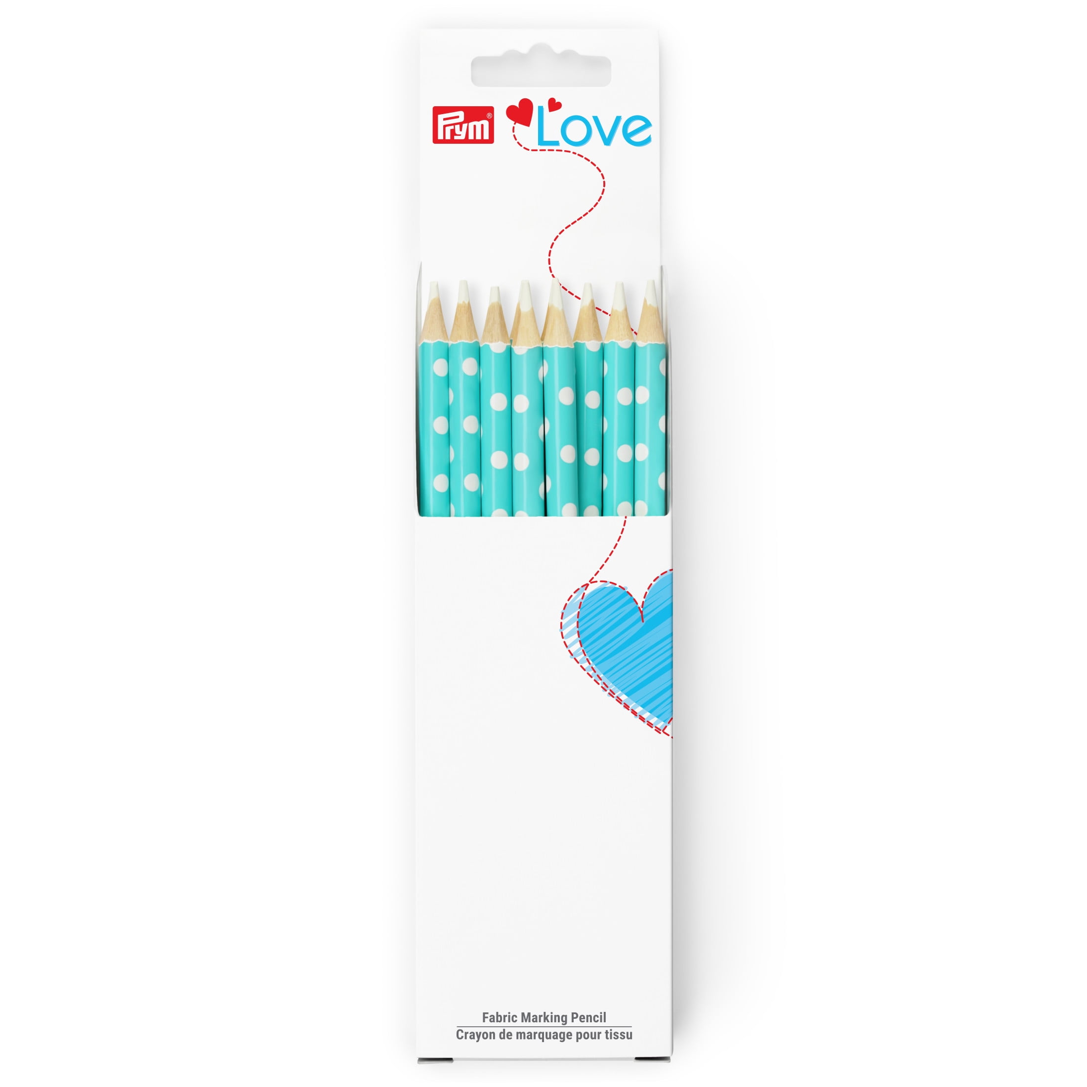 Prym Love Fabric Marking Pencils, 10 pc, Turquoise