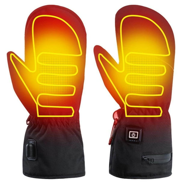 Guantes Térmicos para Mujer Guantes Térmicos Recargables Pantalla Táctil Antideslizante Forro Polar Guantes Térmicos de Invierno para Ciclismo Esquí YUNYI BRAND Deportes