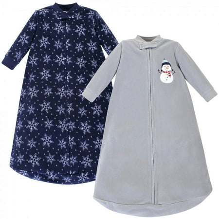 UPC: 0660168591507 | Hudson Baby Infant Long-Sleeve Fleece Sleeping Bag  Navy Snowman  0-9 Months