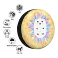 thumbnail image 5 of ZNDUO Cartoon Pastel Hedgehog Pattern Spare Tire Cover, Universal Fit for Jeep Trailer RV SUV Camper Vehicle Waterproof Dust Tire Cover 15 inch, 5 of 8