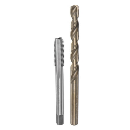 

Uxcell M8 x 1 H2 Straight Flute Thread Tap 7mm Drill Bit Set High Speed Steel