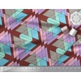 thumbnail image 3 of Soimoi Red Cotton Poplin Fabric Triangle Geometric Print Fabric by Yard 56 Inch Wide, 3 of 3