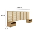 thumbnail image 6 of Modway Render Wall Mount King Headboard and Modern Nightstands in Oak, 6 of 7