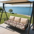 thumbnail image 4 of Xoenoiee Cardinal Flower Print High Stretch Individual Seat Cushion Covers 3 Pack Thick Jacquard Sofa Slipcovers for 3 Couch Cushion Washable Couch Cover for Living Room Outdoor Patio, 4 of 7