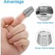 thumbnail image 4 of Metal Cutting Protector, 8 Pcs Cutting Protector Finger Protector Durable Protector Craft Accessories , Silver, 4 of 4