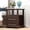 Cherry, variant on YANGLI 24" Tall End Table with Charging Station, Double 18W Fast Charge, Large 18" Bedside Table with Drawers, Rustic Wood Storage Cabinet with Open Shelf for Bedroom, Cherry