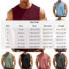 thumbnail image 2 of Yertdoel Men Tank Tops Solid Color Sleeveless Crew Neck T-shirts Lightweight Soft Comfortable Outdoor Workout Summer Casual Shirts, 2 of 7