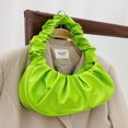 thumbnail image 2 of LNGOOR Sac Design Minimaliste Froncé Vert Imperméable Léger pour Affaires Décontractées Sac Froncé Minimaliste pour Adolescentes Femmes Étudiantes Rookies & Travailleurs à Col Blanc Parfait pour l'Été, 2 of 7