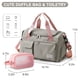 thumbnail image 3 of Bolsa de gimnasio BEULPTN impermeable para mujer con compartimento para zapatos, 3 of 7