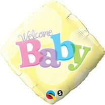 Welcome Baby Diamond Shape 18 Inch Foil Mylar Balloon [25324]