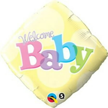 Welcome Baby Diamond Shape 18 Inch Foil Mylar Balloon [25324]